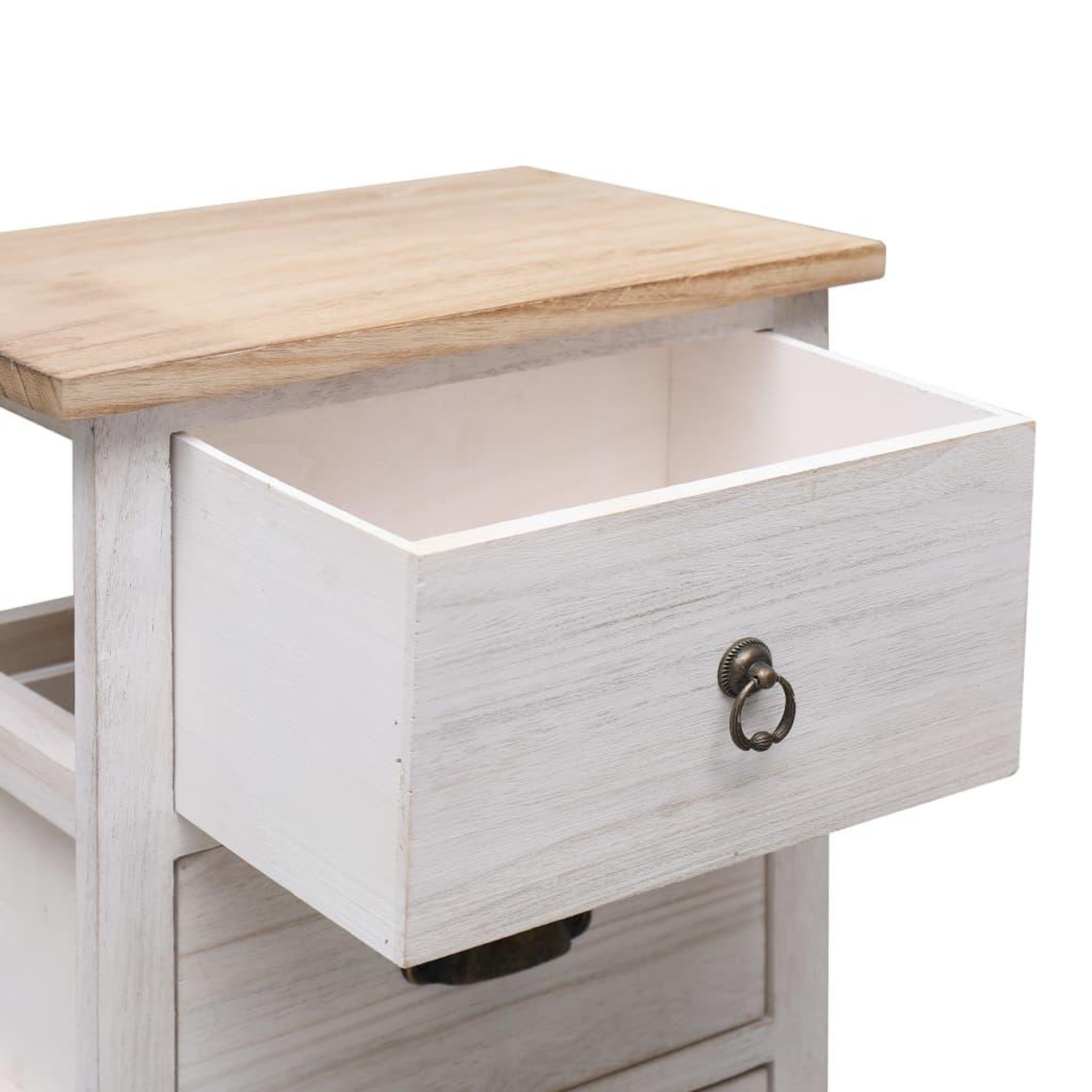 Voir la diapositive 5 : VIDAXL Armoire laterale 35x25x57 cm Bois de Paulownia