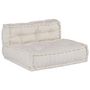 Voir la diapositive 4 : VIDAXL Pouf modulaire creme 70x70x54 tissu