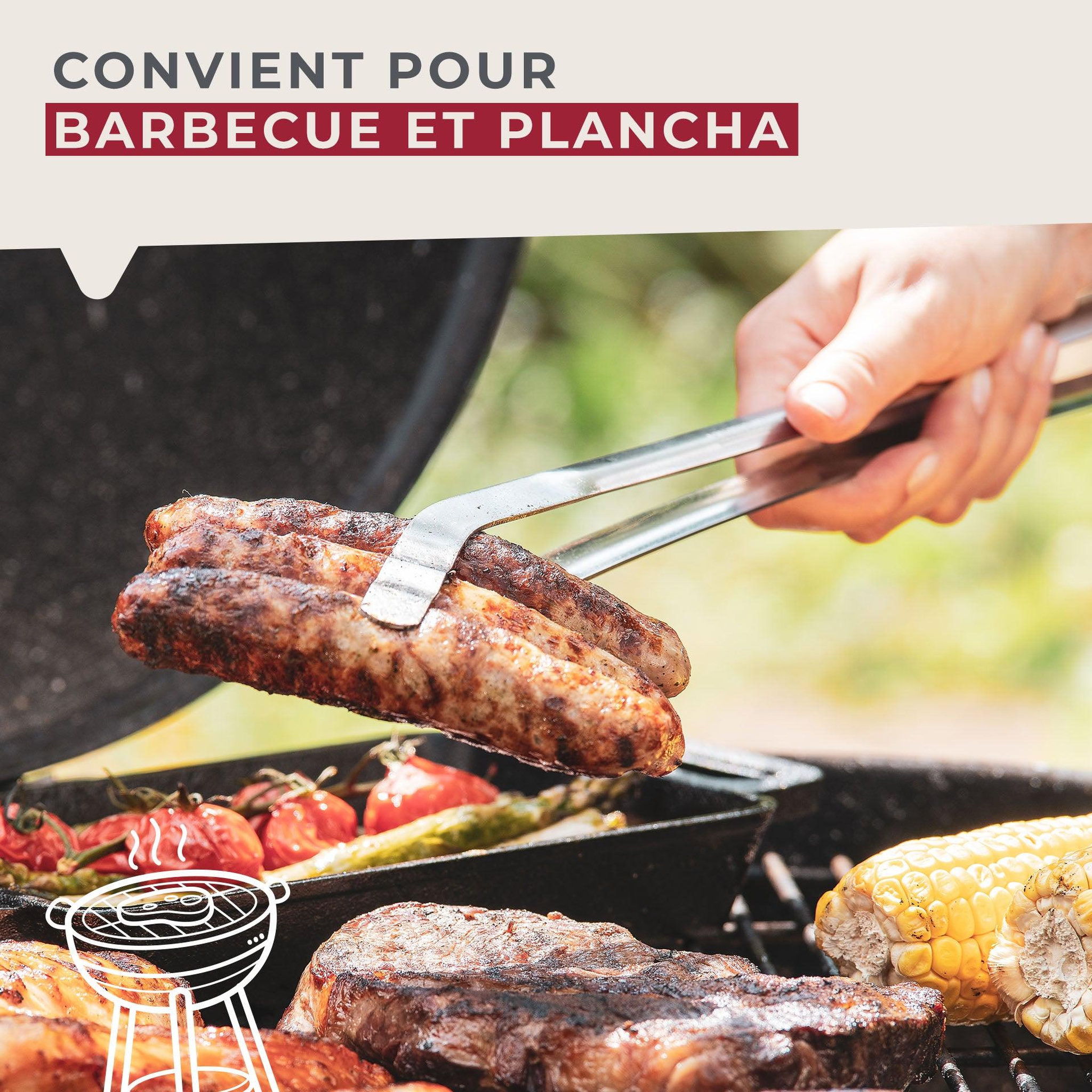 Voir la diapositive 4 : Fackelmann Pince à barbecue inox 36 cm Fackelmann Barbecue