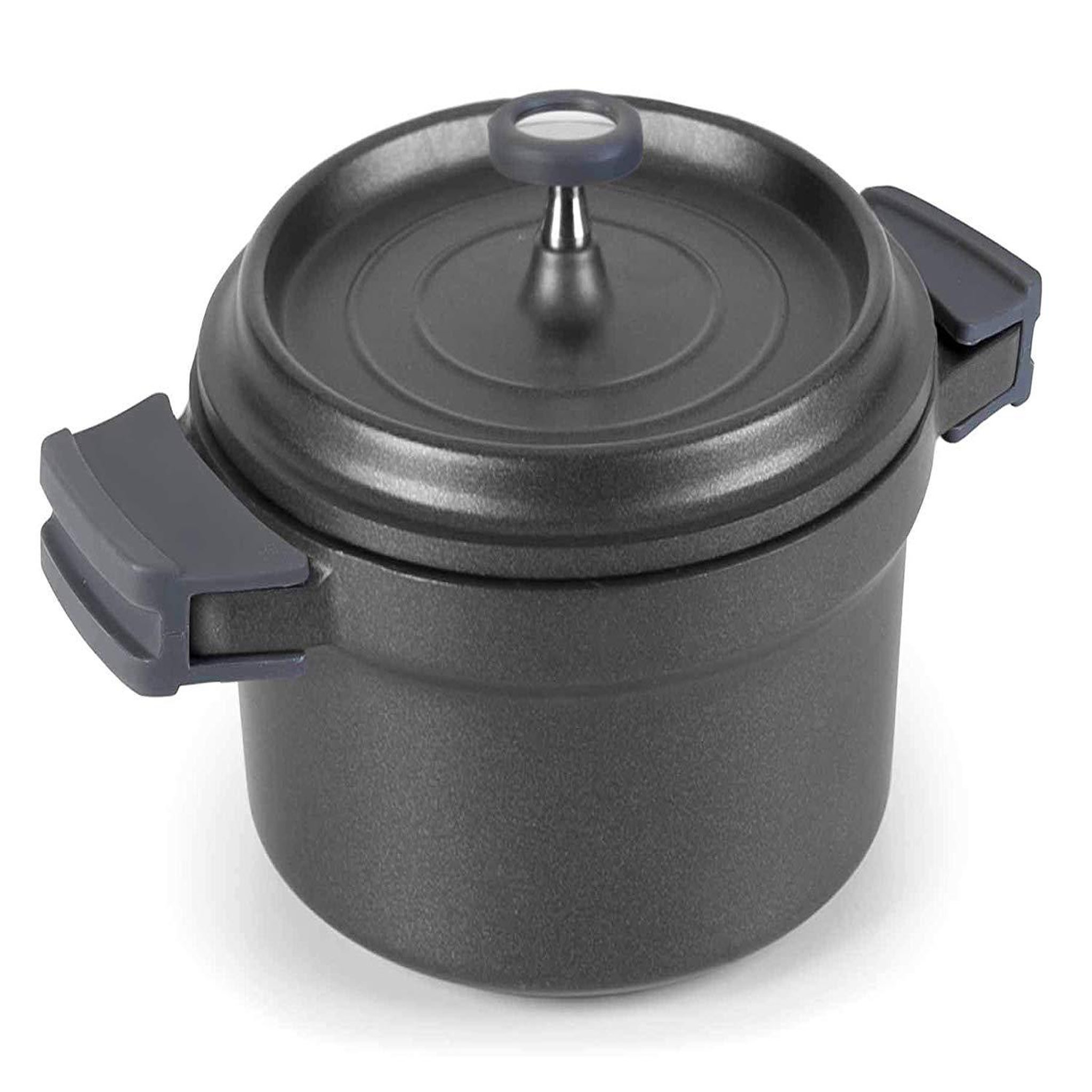 Lacor Cocotte ronde en fonte émaillée 20cm noir - 25921