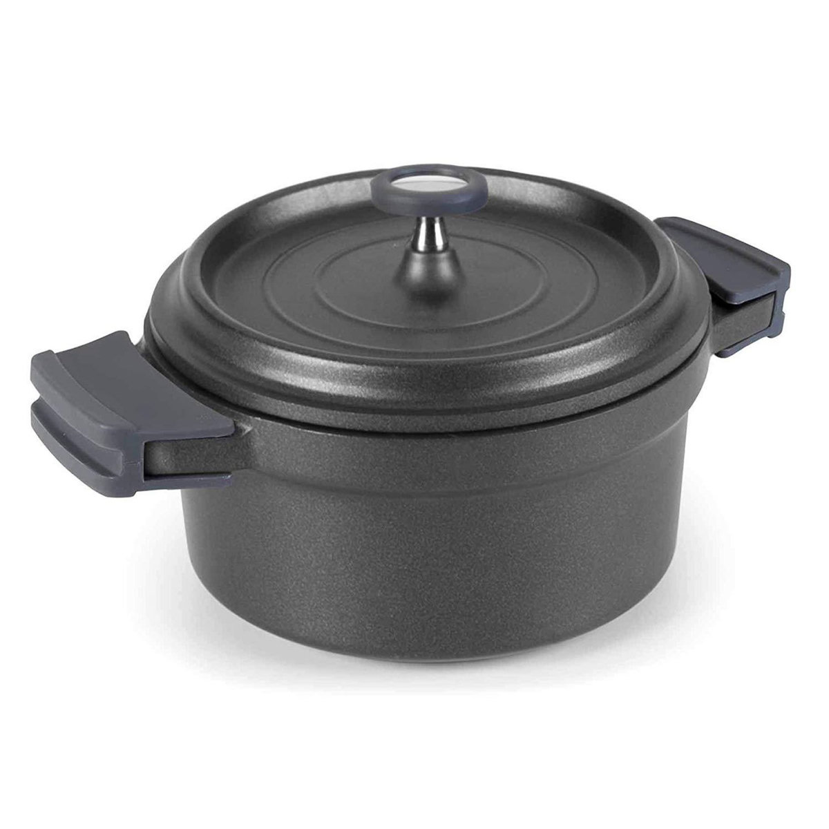 Lacor Cocotte ronde en fonte émaillée 20cm noir - 25921