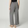 Voir la diapositive 2 : INEXTENSO Pantalon viscose large noir femme