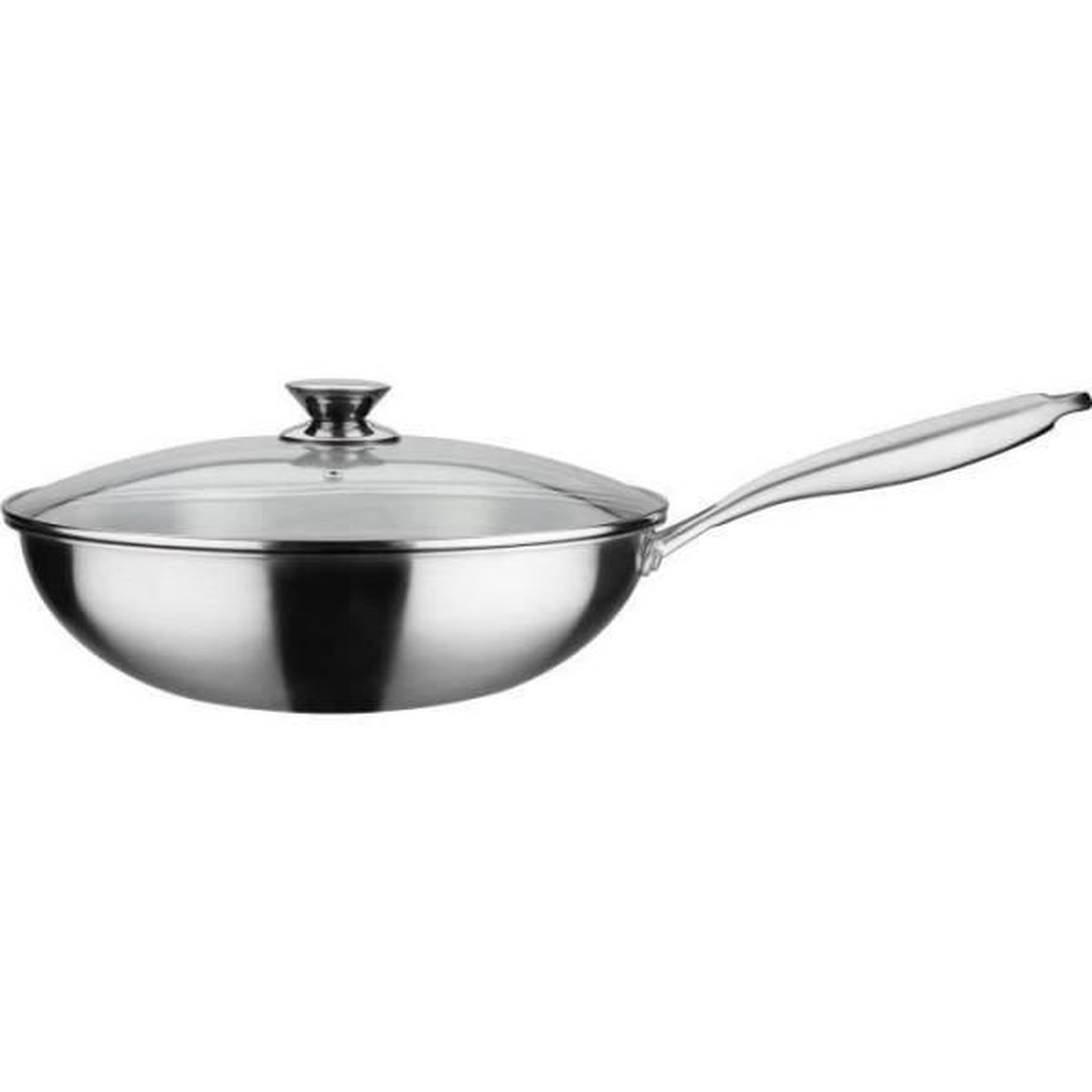 GSW Wok professionnel - GSW - 32 cm - Induction - Acier inoxydable massif