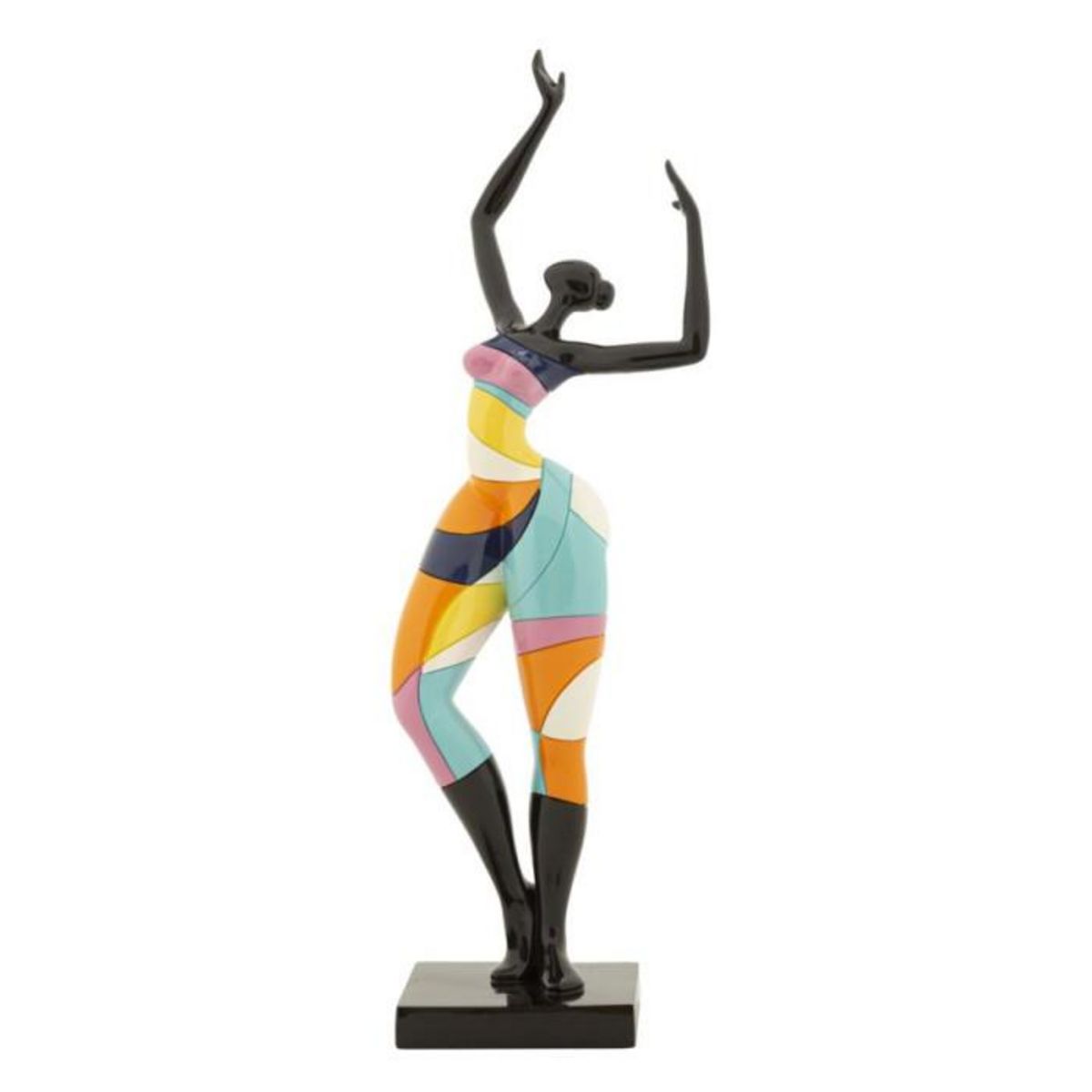Paris Prix Statuette Femme Danseuse  Rubic  38cm Multicolore
