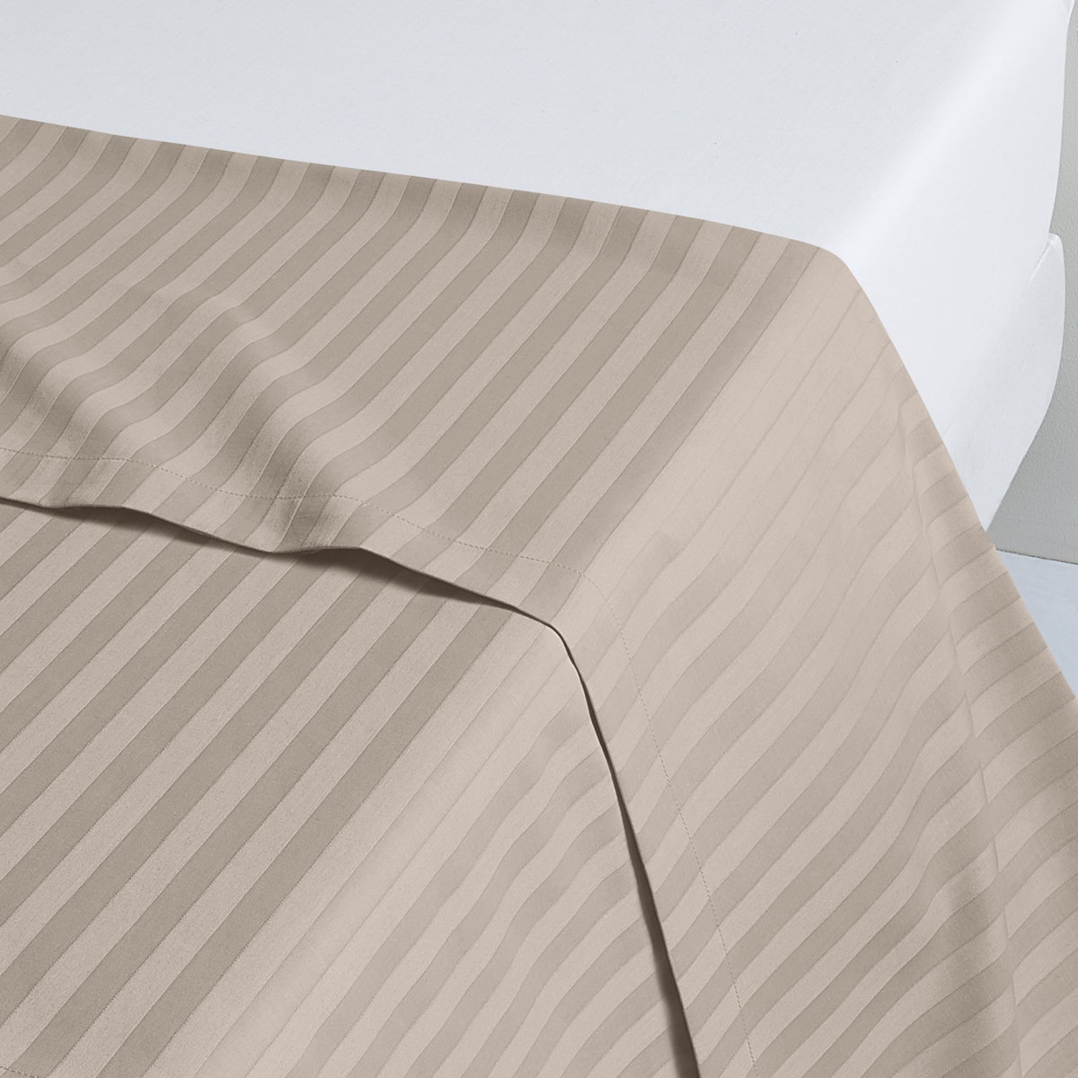 ACTUEL Drap plat uni en satin de coton - collection permanente