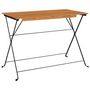 Voir la diapositive 2 : VIDAXL Table de bistro pliante 100x54x71cm Bois acacia solide et acier