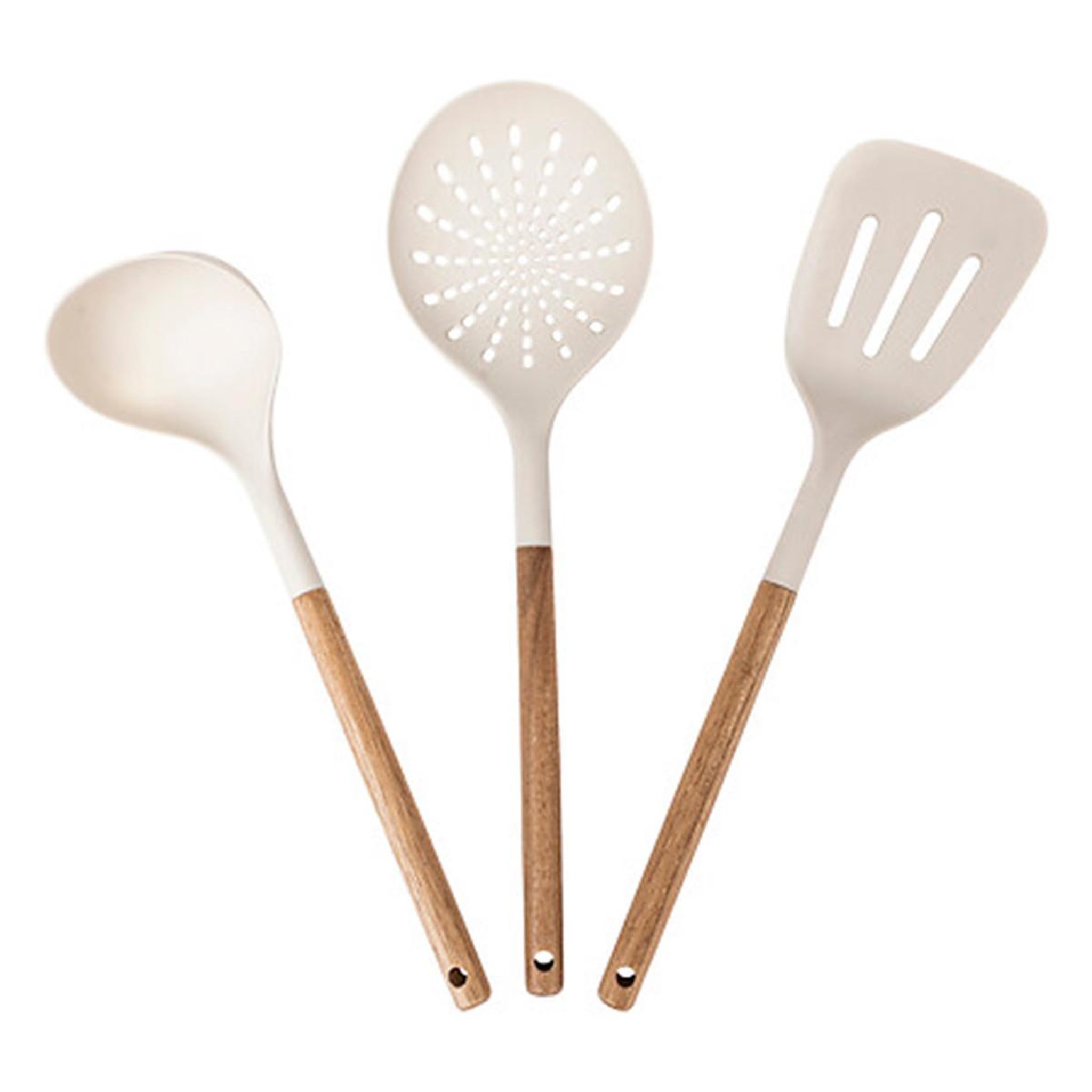 FIVE Lot de 3 ustensiles de cuisine  harmony  32cm naturel