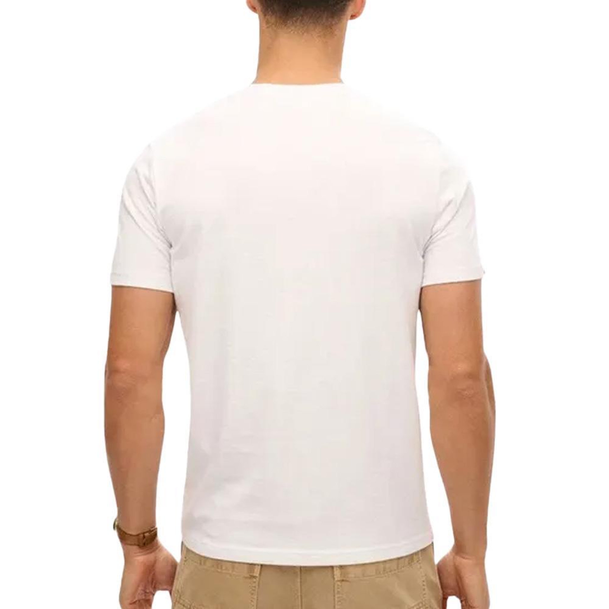 Voir la diapositive 2 : SUPERDRY T-shirt Blanc Homme Superdry Vl Heritage Relaxed