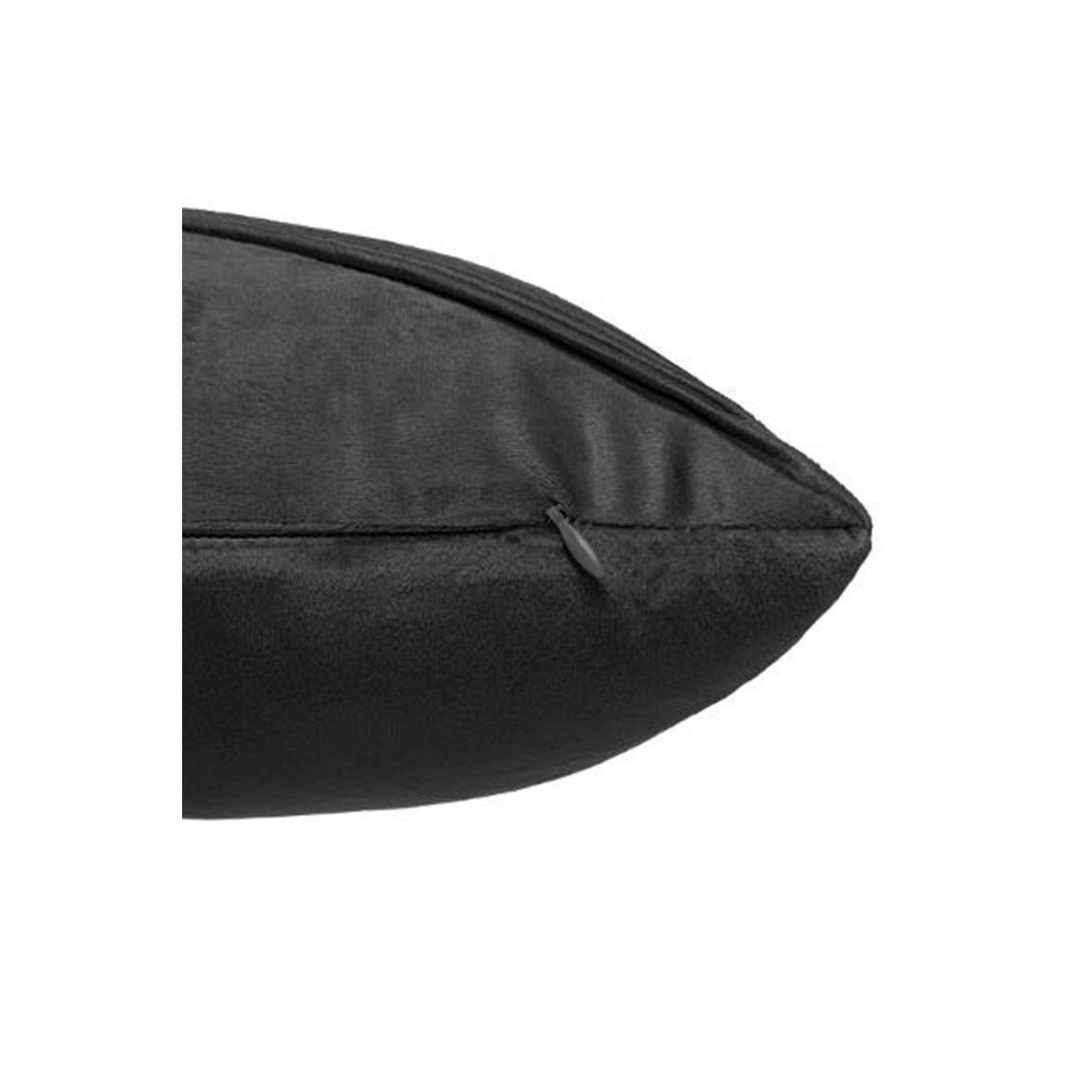 Voir la diapositive 3 : ATMOSPHERA Coussin déco en velours  semi pli  30x50cm gris