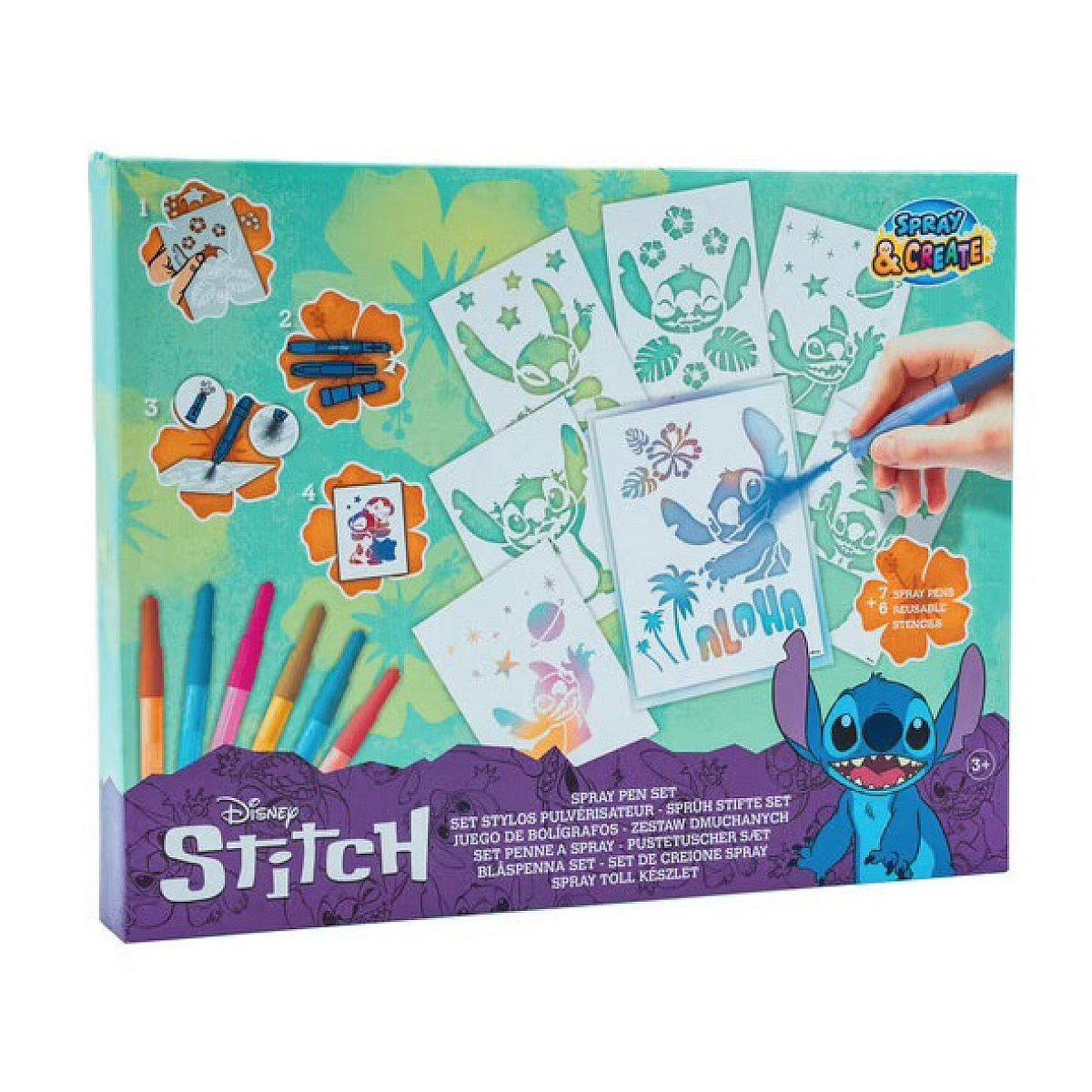 Mercier Coffret pochoirs  stitch spray pen