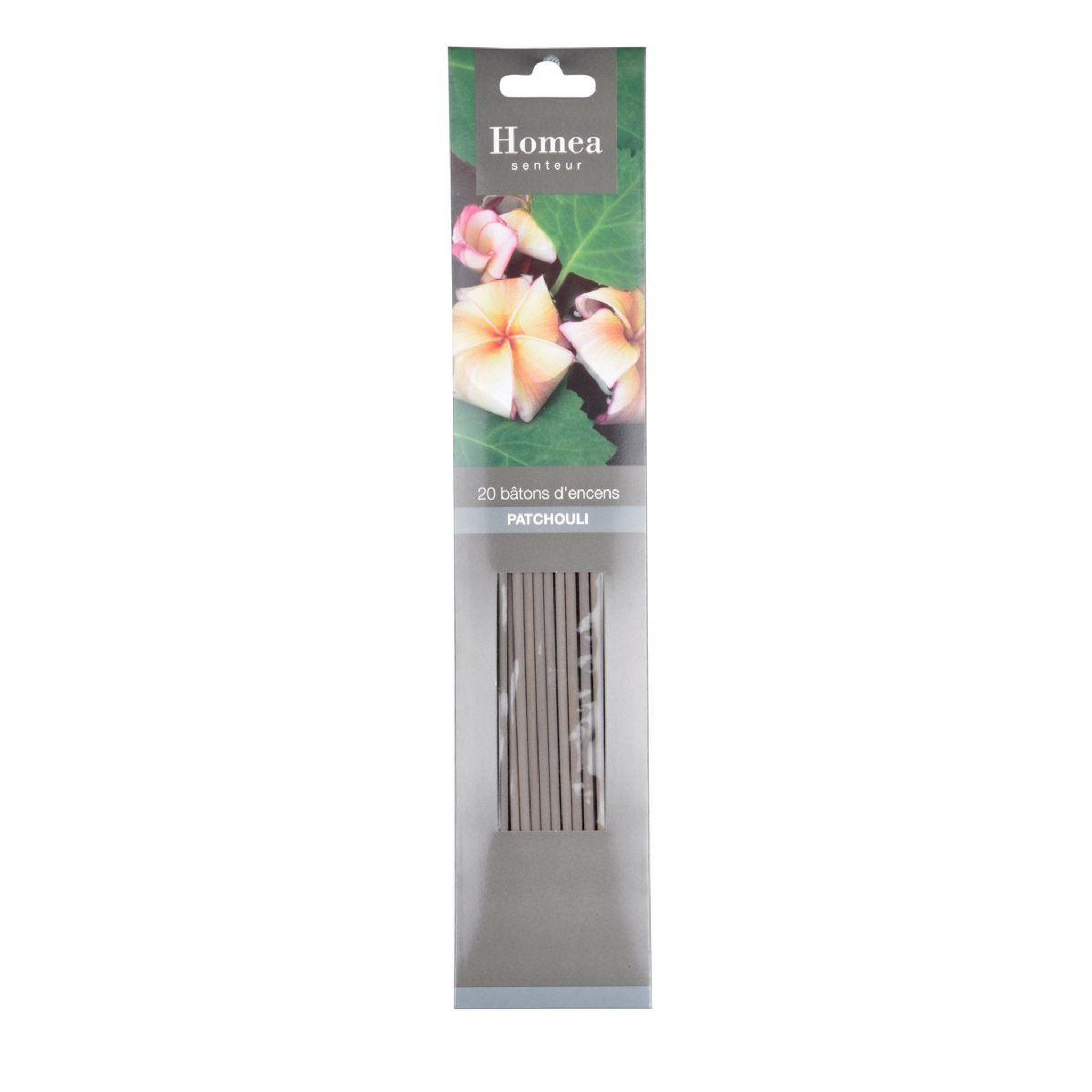Voir la diapositive 2 : HOMEA Lot de 20 bâtons d'encens  essentiel  25cm patchouli