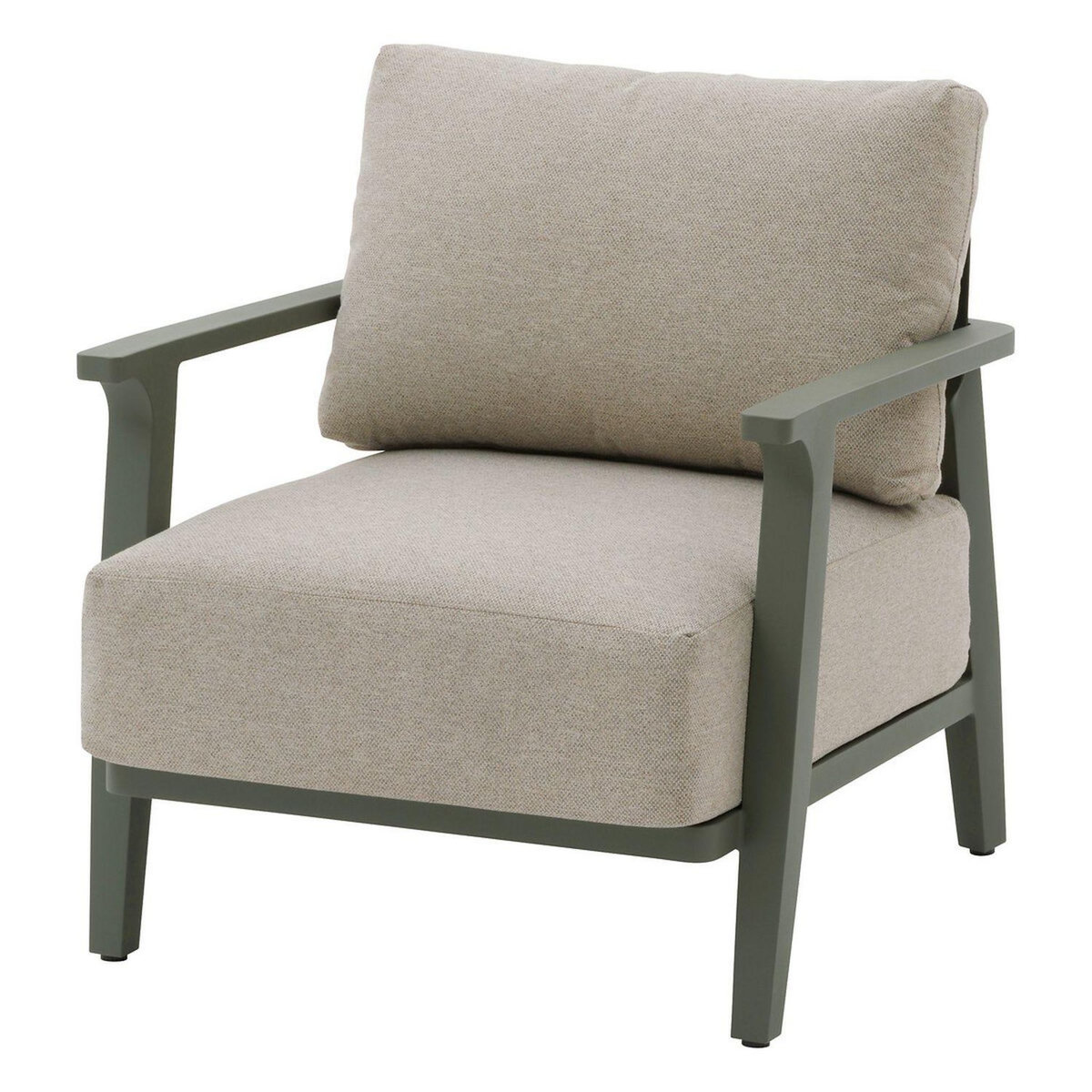 HESPERIDE Fauteuil de salon de jardin en aluminium PULPY - Vert laurier