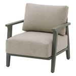 HESPERIDE Fauteuil de salon de jardin en aluminium PULPY - Vert laurier