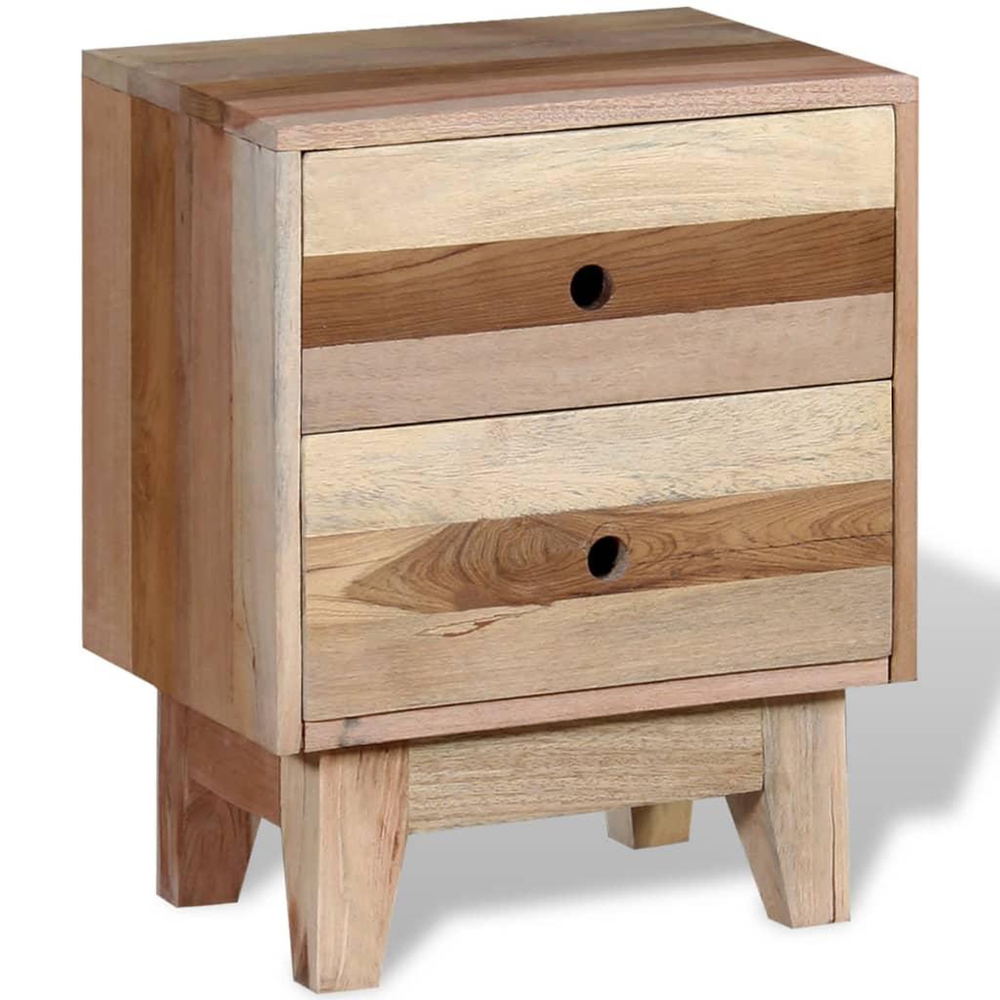 Voir la diapositive 2 : VIDAXL Table de chevet Bois de recuperation massif