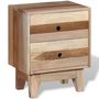 Voir la diapositive 2 : VIDAXL Table de chevet Bois de recuperation massif