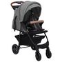 Voir la diapositive 2 : VIDAXL Poussette pour bebe 3-en-1 Gris clair Acier