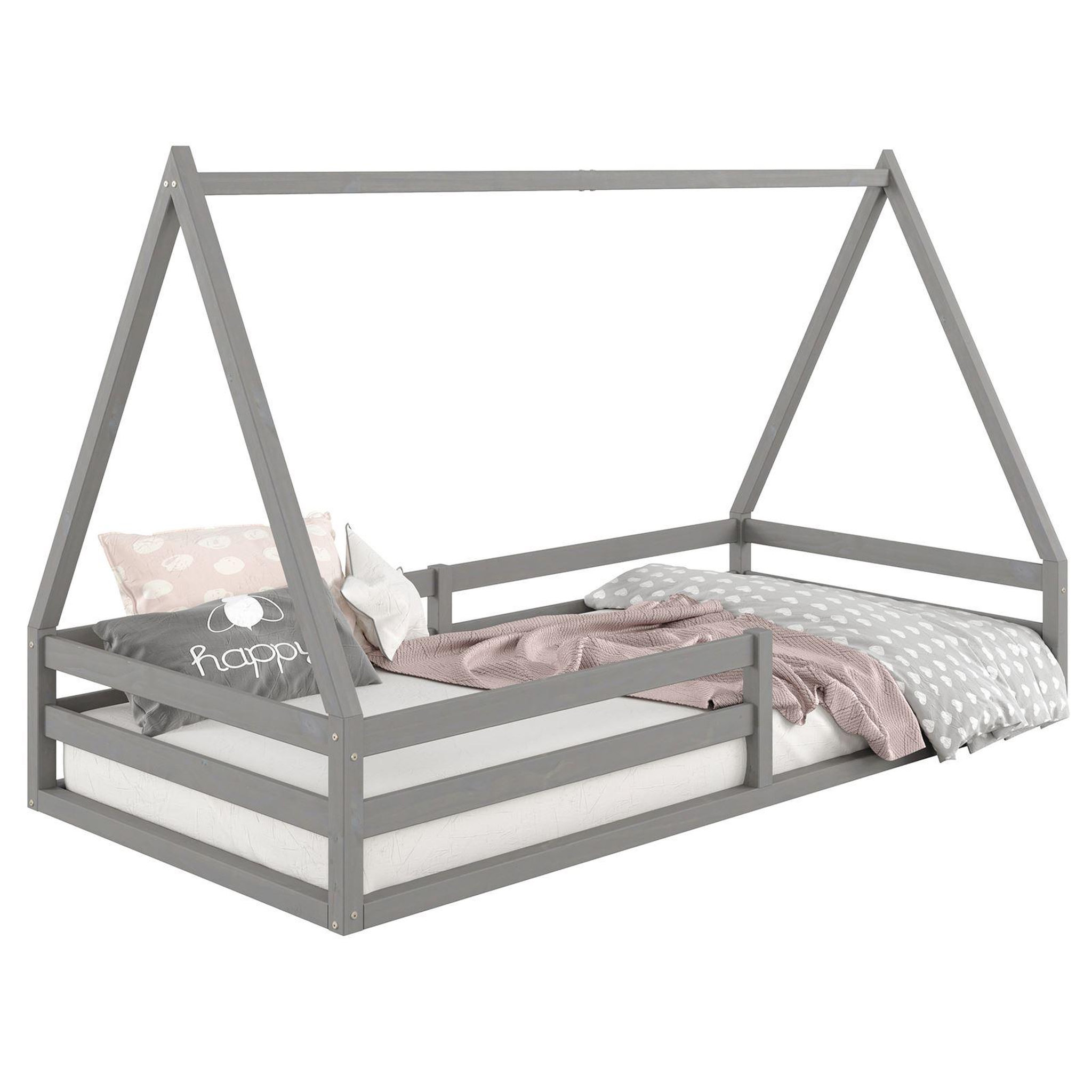 Voir la diapositive 1 : IDIMEX Lit cabane SILA 90 x 200 cm, en pin massif