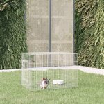 VIDAXL Cage a lapin 78x54x54 cm Fer galvanise
