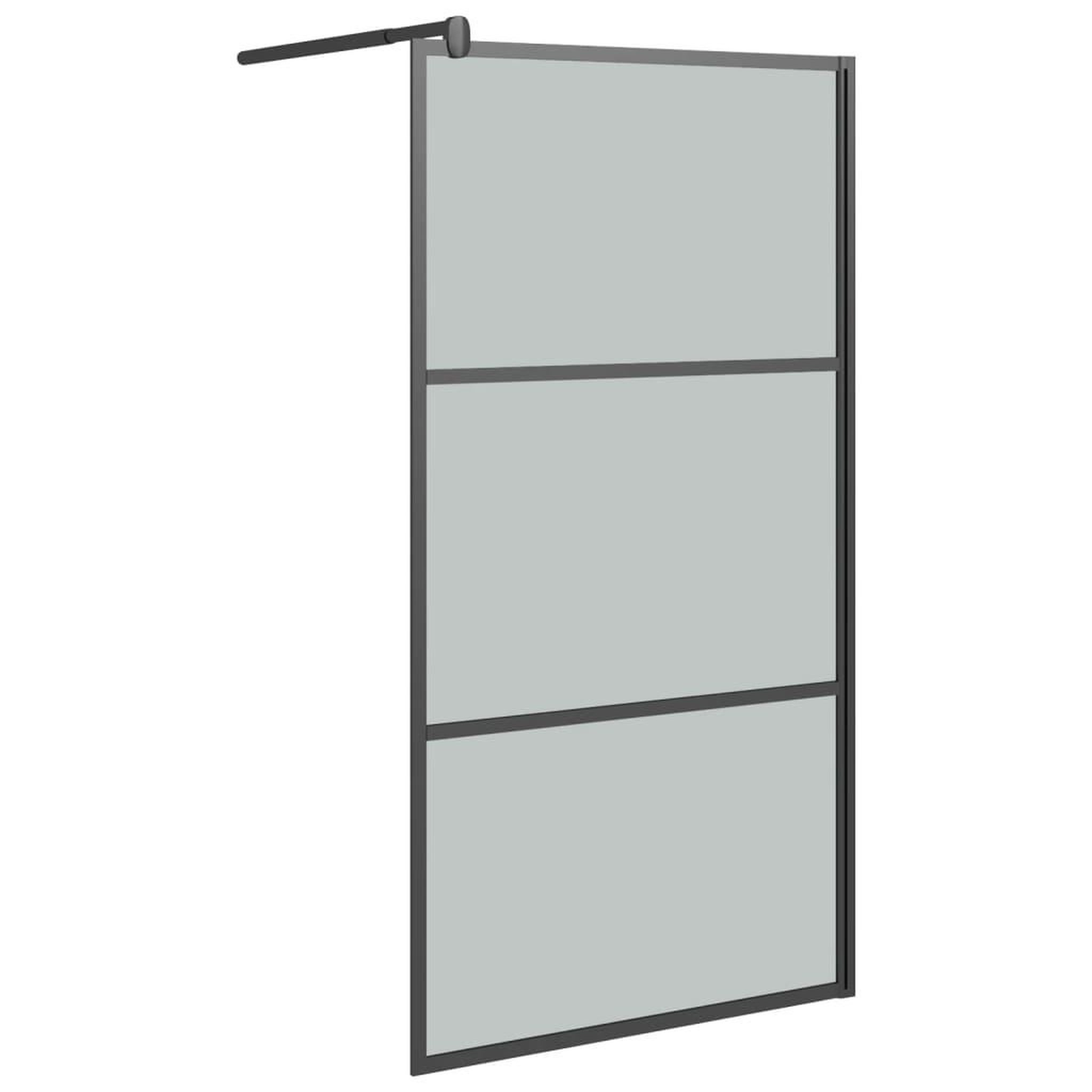 Voir la diapositive 2 : VIDAXL Paroi de douche 100x195 cm Verre ESG fonce Noir