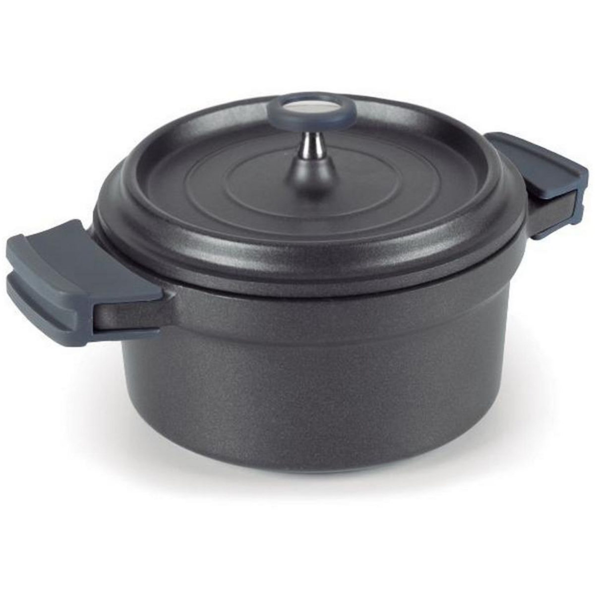 Lacor Cocotte ronde en fonte émaillée 24cm noir - 25925
