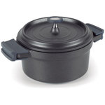 Lacor Cocotte ronde en fonte émaillée 24cm noir - 25925