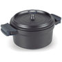 Voir la diapositive 1 : Lacor Cocotte ronde en fonte émaillée 24cm noir - 25925