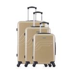 AMERICAN TRAVEL AMERICAN TRAVEL - Set de 3 Valises DETROIT 75 cm 4 Roues. Coloris disponibles : Bleu, Gris, Noir, Beige
