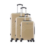 AMERICAN TRAVEL AMERICAN TRAVEL - Set de 3 Valises DETROIT 75 cm 4 Roues. Coloris disponibles : Bleu