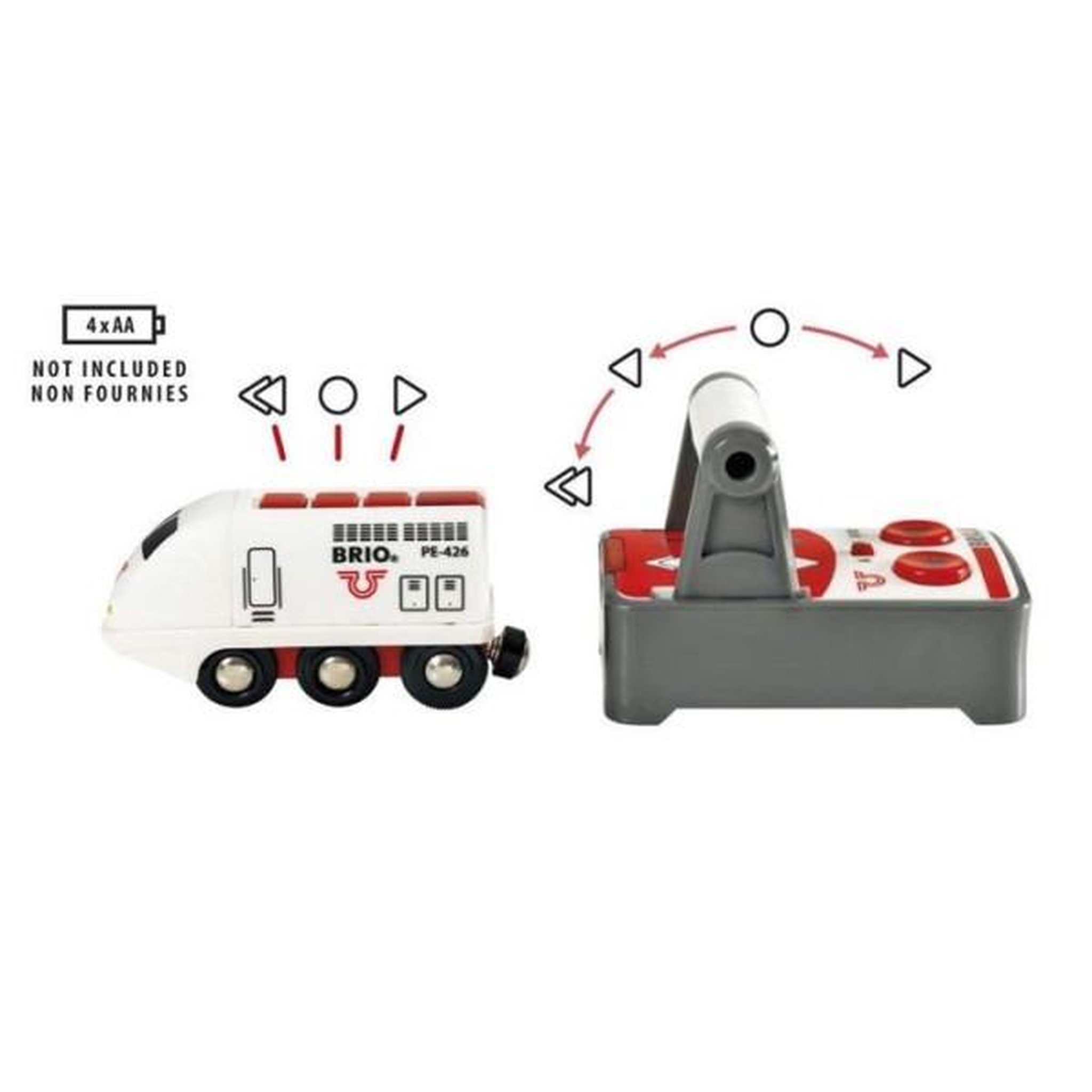 Voir la diapositive 4 : Brio Train de Voyageur Radiocommandé BRIO World - Accessoire son & lumiere en bois - Ravensburger - Mixte - Des 3 ans