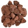 Voir la diapositive 4 : VIDAXL Roches volcaniques 25 kg rouge 3 5 cm