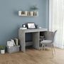 Voir la diapositive 3 : VIDAXL Bureau Gris beton 100x50x76 cm Bois d'ingenierie