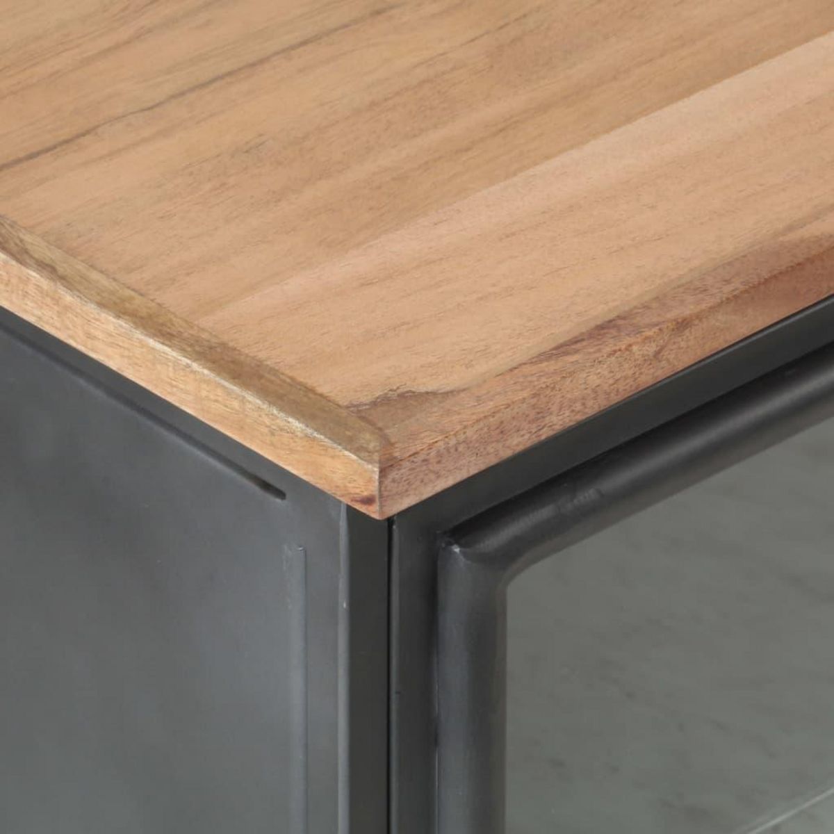 VIDAXL Table de chevet Gris 40x30x50 cm Bois d'acacia massif