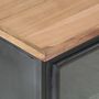 Voir la diapositive 5 : VIDAXL Table de chevet Gris 40x30x50 cm Bois d'acacia massif