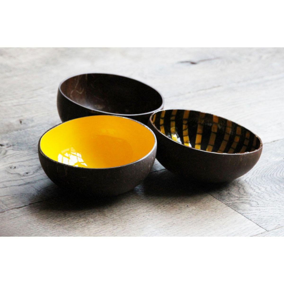 NOYA Bol coco etoile mosaique jaune