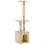 Voir la diapositive 3 : VIDAXL Arbre a chat avec griffoirs en sisal 109 cm Beige