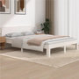 Voir la diapositive 2 : VIDAXL Cadre de lit sans matelas blanc bois de pin massif 140x190 cm
