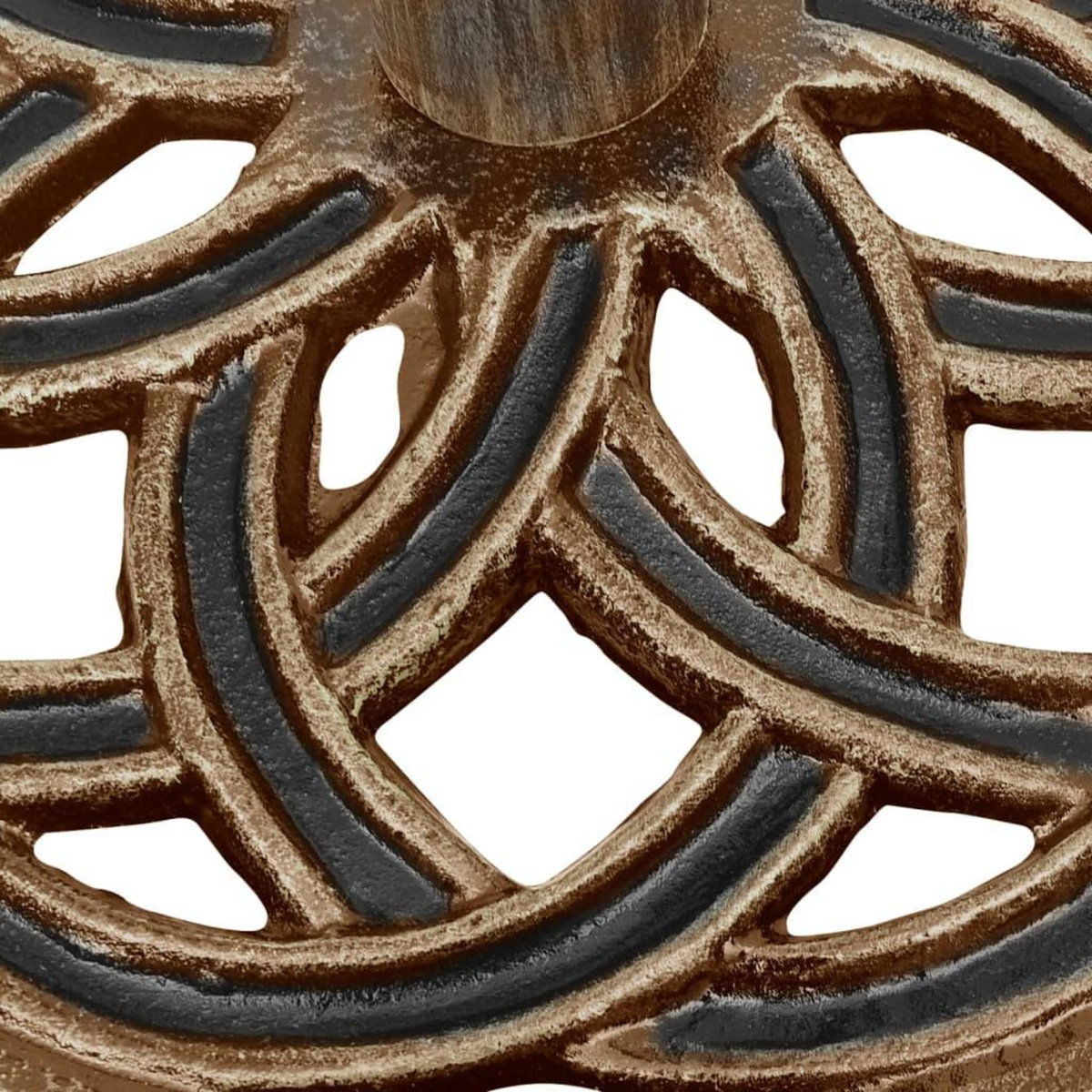 VIDAXL Socle de parasol Bronze 44x44x31 cm Fonte