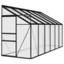 Voir la diapositive 2 : VIDAXL Serre Anthracite Aluminium 7,44 m³