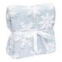 Voir la diapositive 6 : FEERIC LIGHT & CHRISTMAS Plaid de Noël motifs flocons - 130 x 180 cm - Bleu
