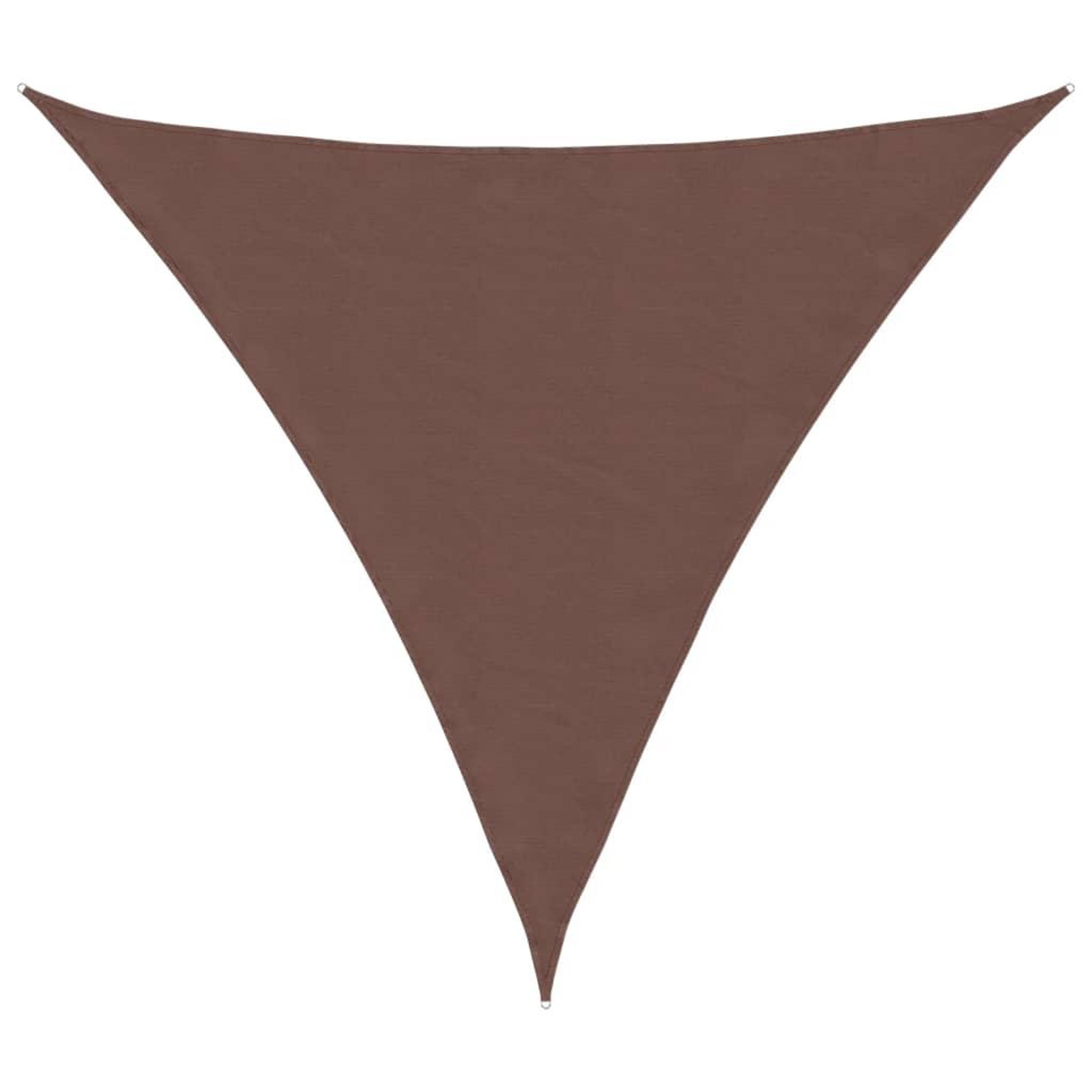 Voir la diapositive 2 : VIDAXL Voile de parasol tissu oxford triangulaire 4x4x4 m marron
