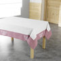 Voir la diapositive 1 : Paris Prix Nappe Brodée  Bonheur  140x240cm Rose