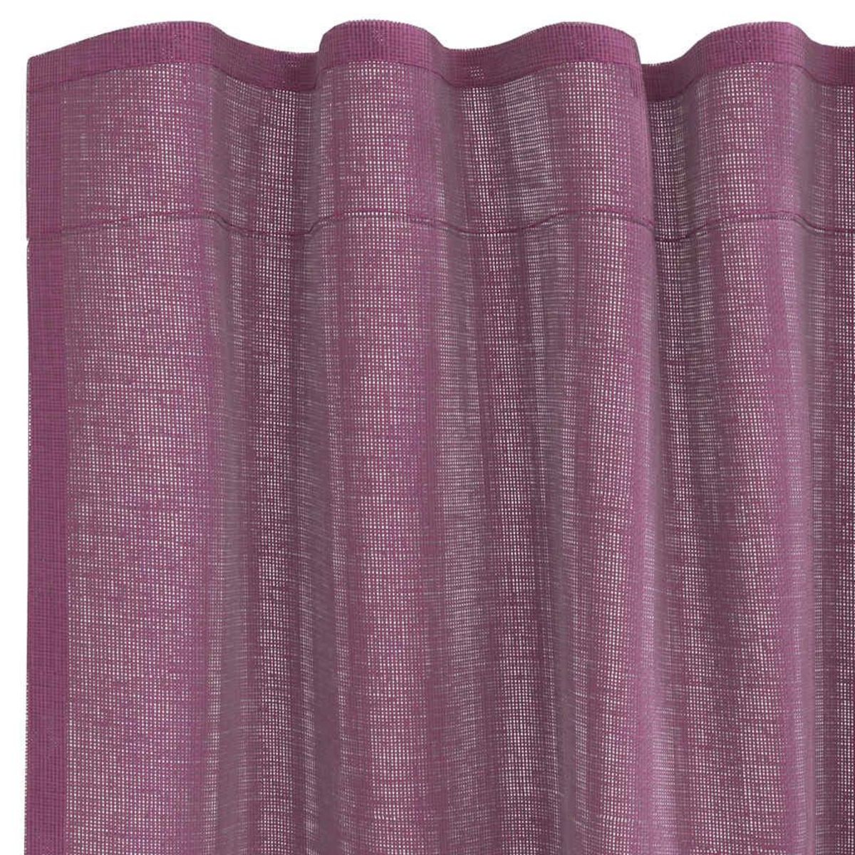VIDAXL Rideaux en voile avec boucles 2 pcs violet 140x140 cm