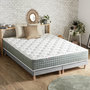 Voir la diapositive 4 : IDLITERIE Ensemble matelas Ressort 7 zones HYGGE + Sommier + couette + oreillers Fabriqué en France