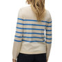 Voir la diapositive 2 : Vero Moda Pull Ecru/Bleu Femme Vero Moda  aba