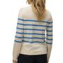 Voir la diapositive 2 : Vero Moda Pull Ecru/Bleu Femme Vero Moda  aba