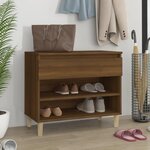 VIDAXL Armoire a chaussures Chene marron 70x36x60 cm Bois d'ingenierie