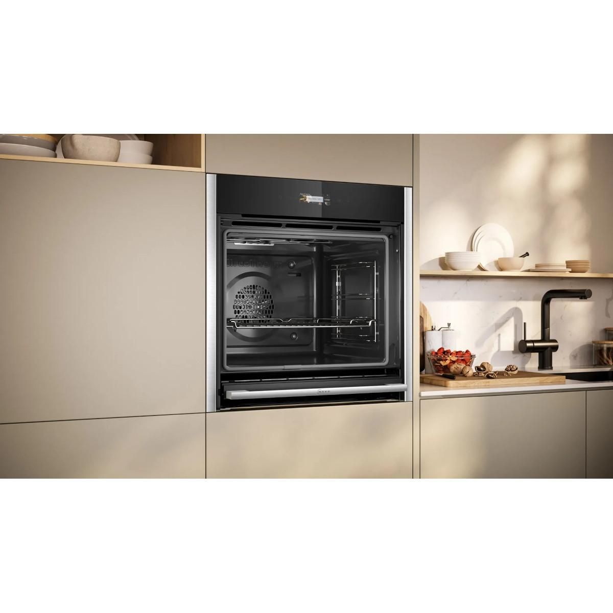 Neff Four intégrable multifonction 71l 60cm à pyrolyse noir - b54cr71n0