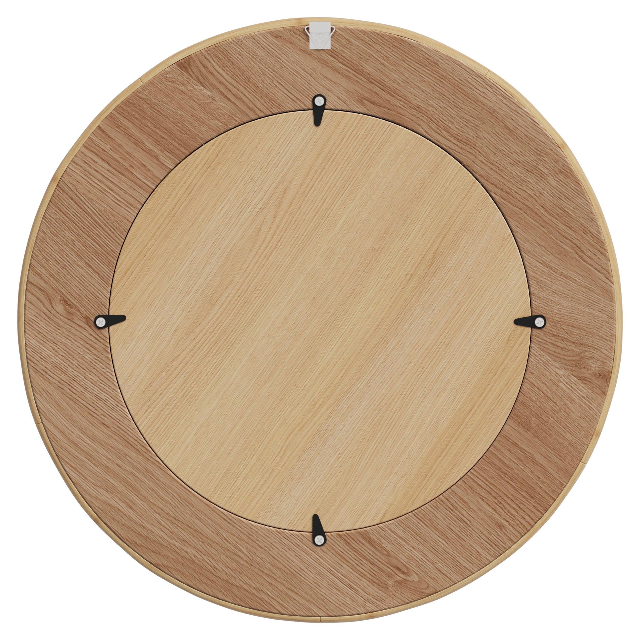 Voir la diapositive 3 : MAISON PAVANE Miroir rond en rotin naturel d40,5 cm-lapta