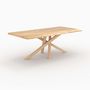 Voir la diapositive 1 : Rendez vous déco Table rectangulaire en bois d'hévéa massif foncé 8 personnes - Robin