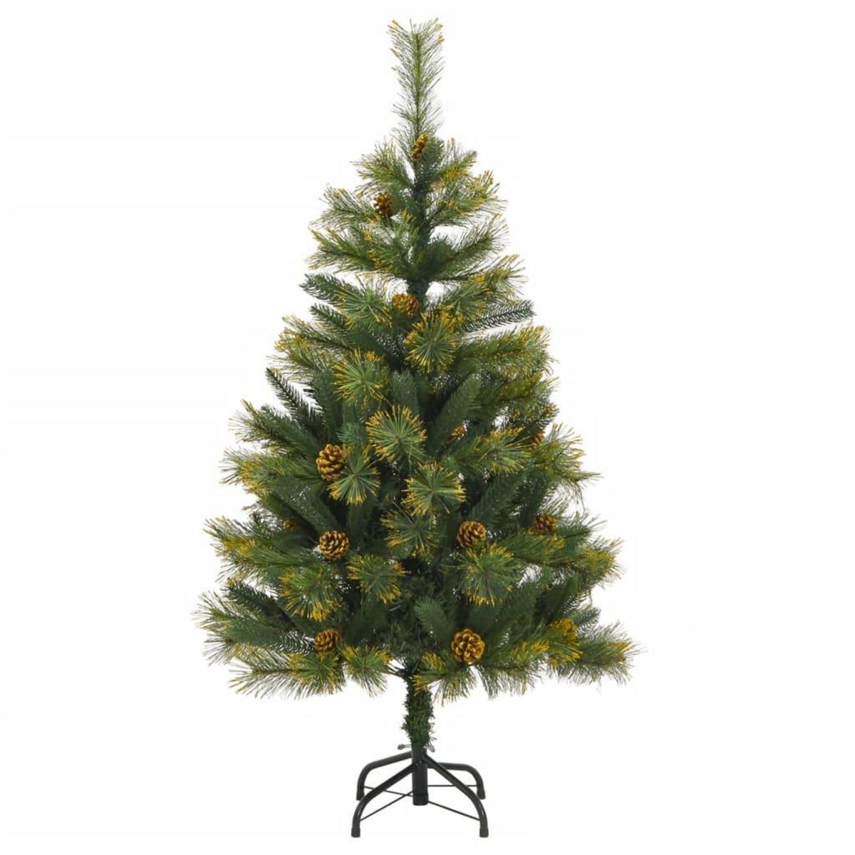 VIDAXL Sapin de Noël artificiel articule avec pommes de pin 150 cm